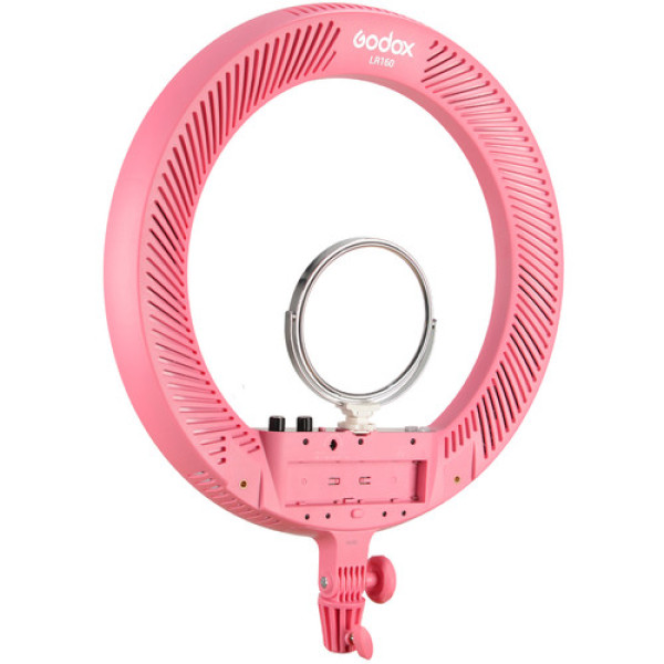 Кольцевой свет для макияжа (Светодиодная лампа) Godox LR160 Bi-Color Ringlight (Pink)